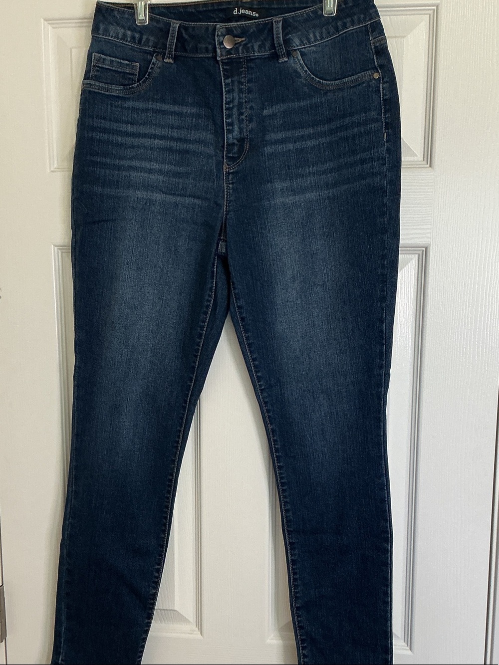 d.jeans High-Rise Medium Wash Blue Skinny Ankle Stretch Jeans